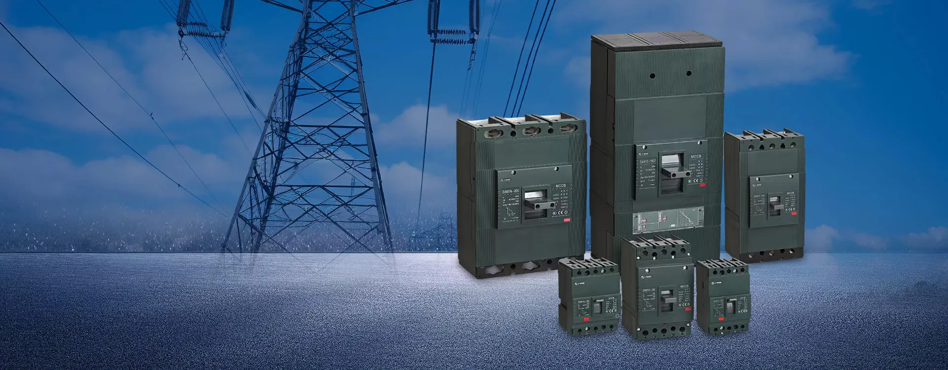 Solutions électriques basse tension CDADA - Disjoncteurs CC MCCB MCB certifiés CE pour les projets industriels et solaires