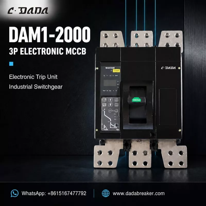 DAM1-2000 MCCB électronique 3P pour appareillage industriel | C·DADA Électrique